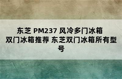 TOSHIBA/东芝 PM237 风冷多门冰箱 双门冰箱推荐 东芝双门冰箱所有型号